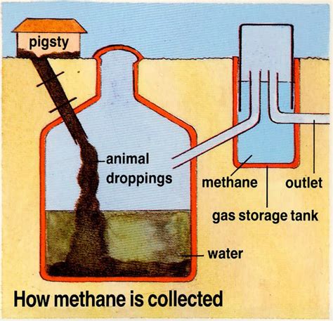 how to make methane gas from human waste